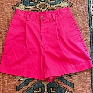 Liz Claiborne Vintage High Waisted Hot Pink Barbie Shorts